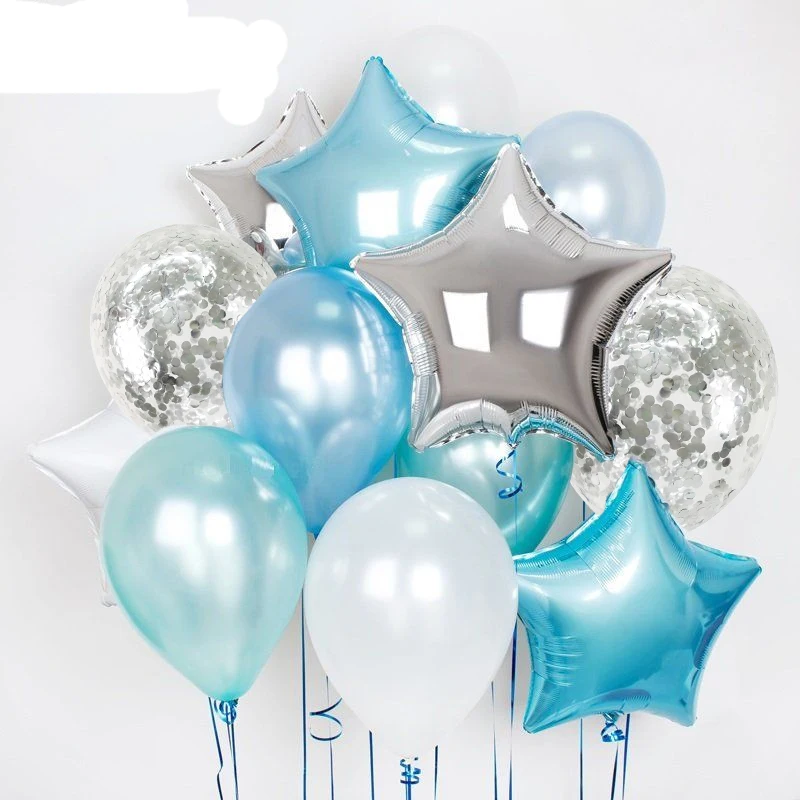 

11pcs 12inch gold silver confetti balloons 18inch stars foil balloons Happy Birthday Party Decoration Wedding Festival Supplies