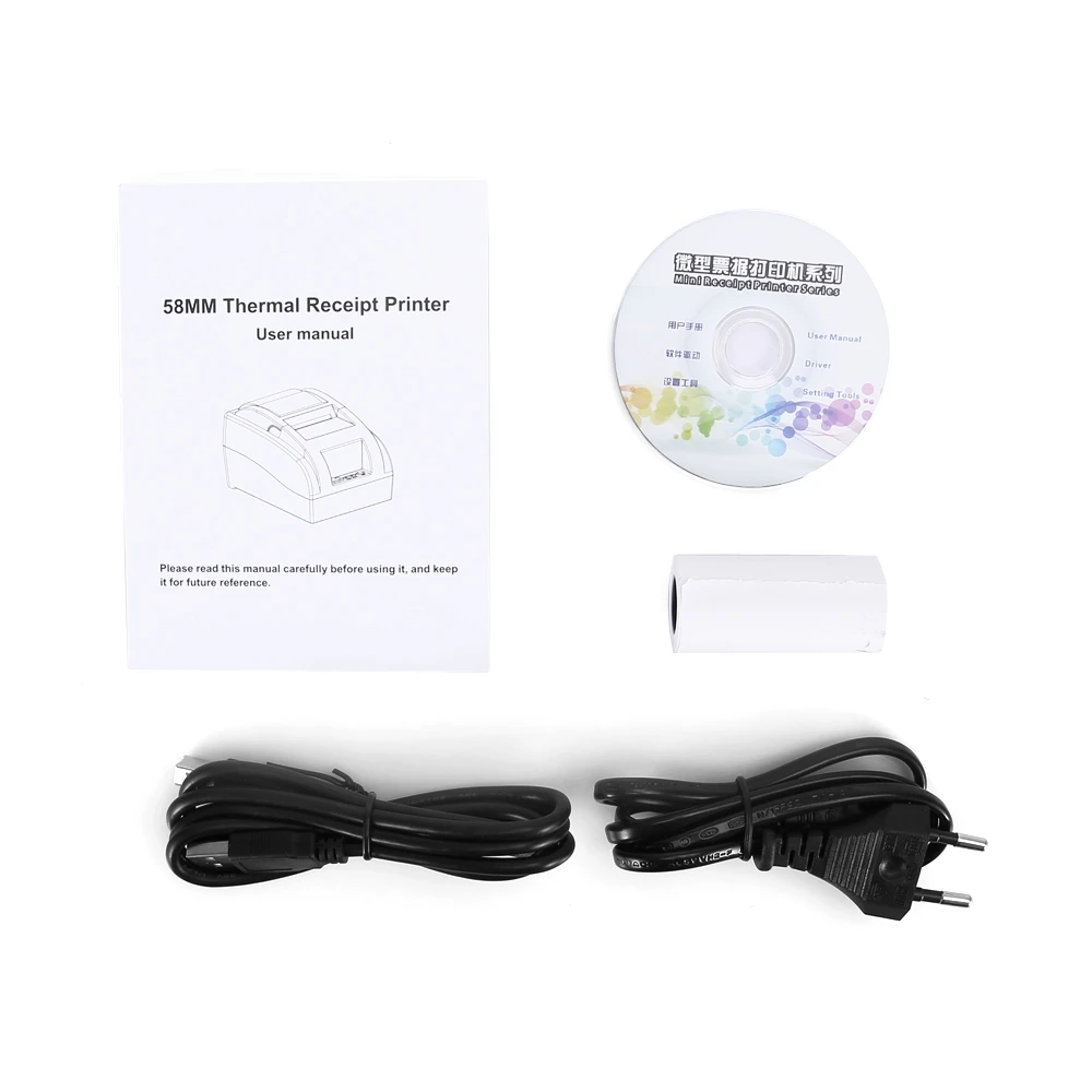 HOIN HOP H58 Портативный USB/Bluetooth термопринтер кассовый чековый принтер POS инструмент