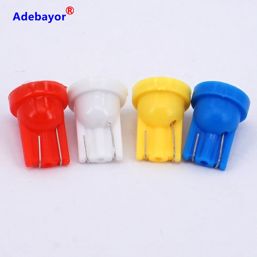 30 X T10 194 168 W5W highlight 6 LED lamplet COB Chip Car Auto Door Light Clearance lights Instrument lamp white red blue yellow |