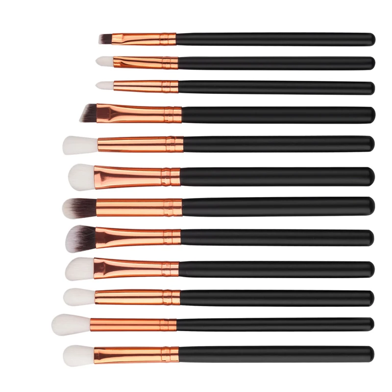 12pcs Beauty Black Eyeshadow Makeup Brushes Tool Wool Set Professional Cosmetic Eye Concealer Brush Blending Amazon Hot Sale 11 (4)