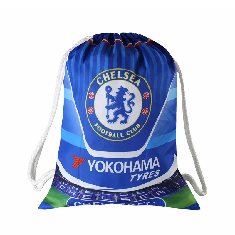 

Chelsea Football Clubs Swerve Gym Bag Soccer Drawstring Backpack Drawstring Sport Bag for Soccer Fans