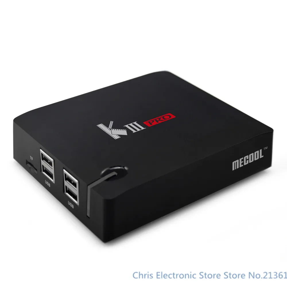 Бесплатная доставка mecool kiii Pro ТВ Box Amlogic S912 S2 T2 DVB Octa Core Smart Android 6.0 3G 16 г