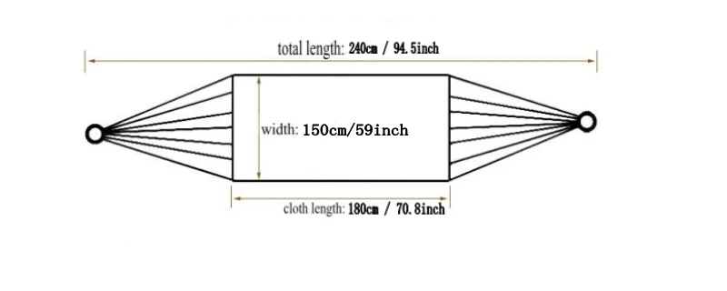 240x150 см гамак из парусины для кемпинга, гамаки, деревянная палка, предотвращающая опрокидывание, бар, сад, кемпинг, качели, Висячие