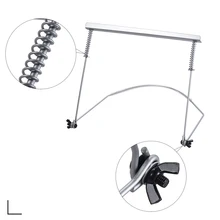 Черный/металл серебристого цвета гармоника Губная гармошка держатель Губная гармошка подставка для шеи кронштейн для 24 отверстий гармоники для игры без рук