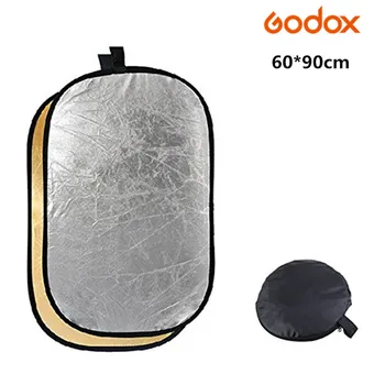 

Godox 2 in 1 Portable Collapsible Reflector 60*90cm 24*36'' Light Diffuser Multi Foldable Studio Disc