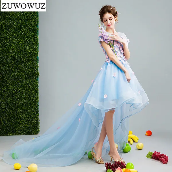 2017 New Arrival Stock Maternity Plus Size Bridal Gown Blue Front 2017 New Arrival Stock Maternity Plus Size Bridal Gown Blue Front Short Back Long Tail
