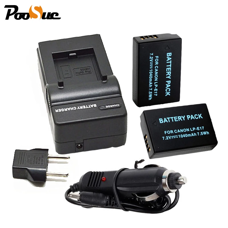

LPE17 LP-EL17 battery LP E17 bateria +charger for Canon EOS 760D/Kiss 8000D/Rebel T6s 750D/Kiss X8i/Rebel T6i Camera accessories