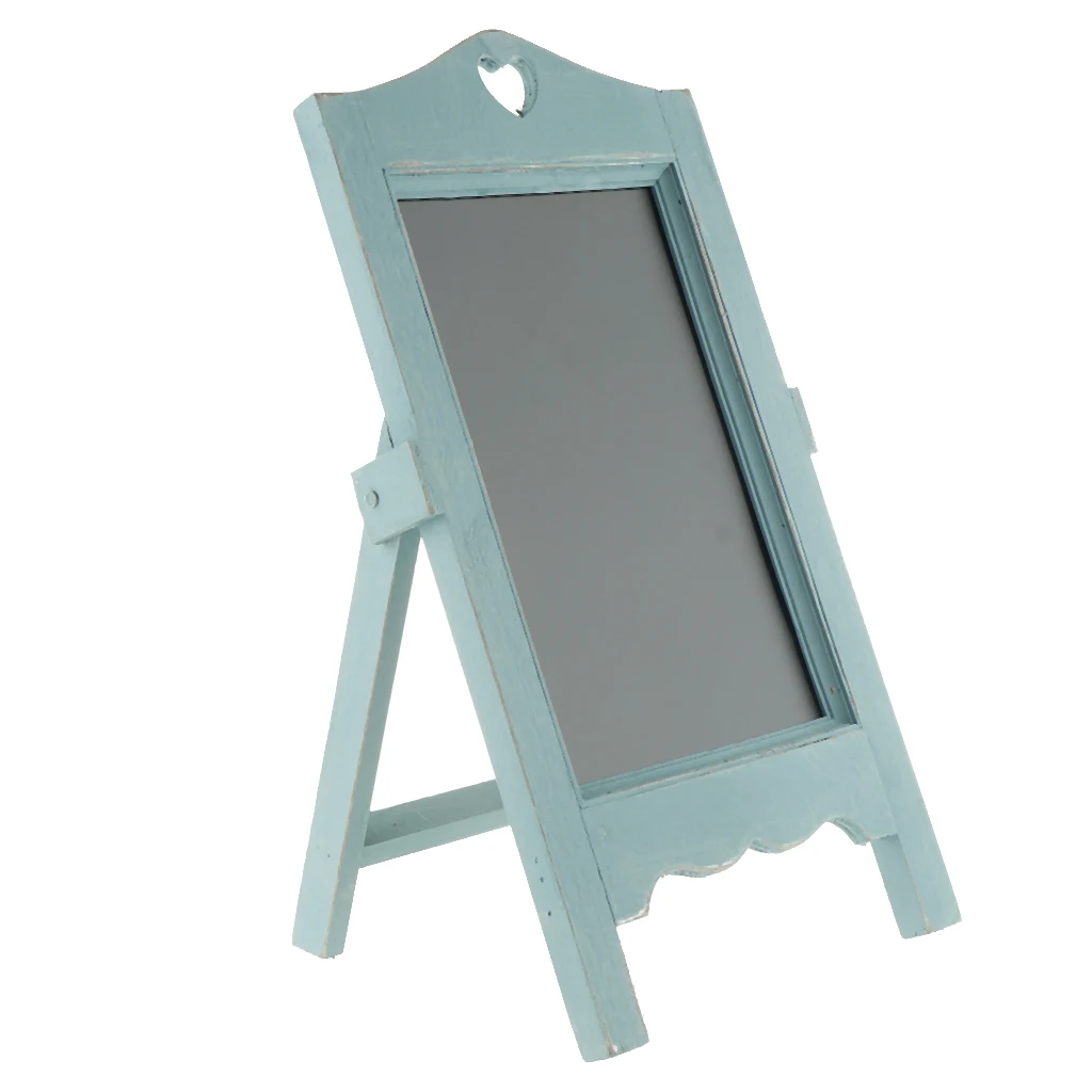 Wooden Blackboard With Stand Erasable Chalkboard Message Boards Sign Wedding Party Decoration For Table Memo