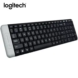 Logitech K230 2.4g беспроводное устройство клавиатура Оригинальный игровой ноутбук PC Gamer Silent Эргономика Стандартный Keybord Намо Unifying