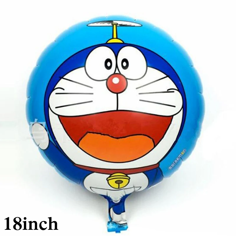 5 шт./партия) воздушный шар Doraemon, стиль, двухсторонний воздушный шар doraemon helium для детей, игрушки, вечерние поставки, воздушный шар из фольги doraemon