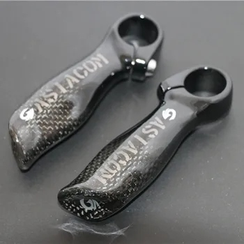 

ASIACOM 3K the newest Carbon Fiber Bicycle Bar Ends Ergonomic Design Alloy Joint MTB Small Auxiliary Handlebar Rest Bar Ends