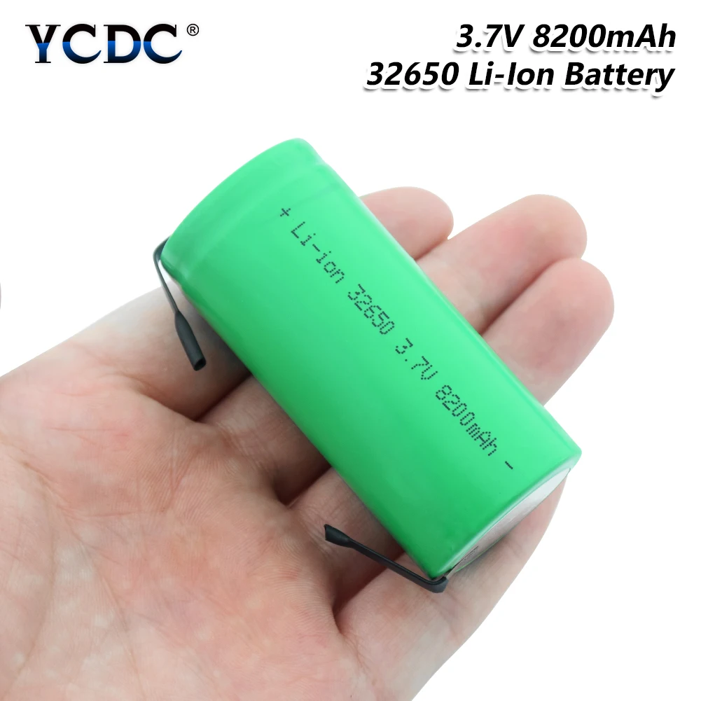 

high-discharge 3.7V 8200mAh Rechargeable 32650 Li-ion Battery Backup Power Lithium Batteries Welding Nickel Sheet batteries