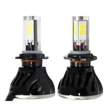 2 шт. авто led 8000lm фары h4 hi lo 80 Вт 6000 К Белый 3200LM 12 В H1 H3 h4 H8 9005 9006 H7 turbo светодиодные лампы Фары Лампы