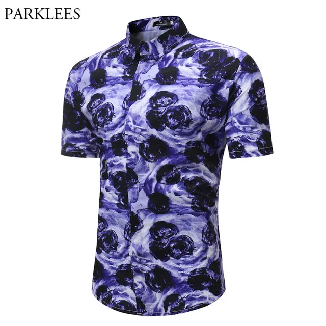 Purple Paisley Dress Shirt Va Happy