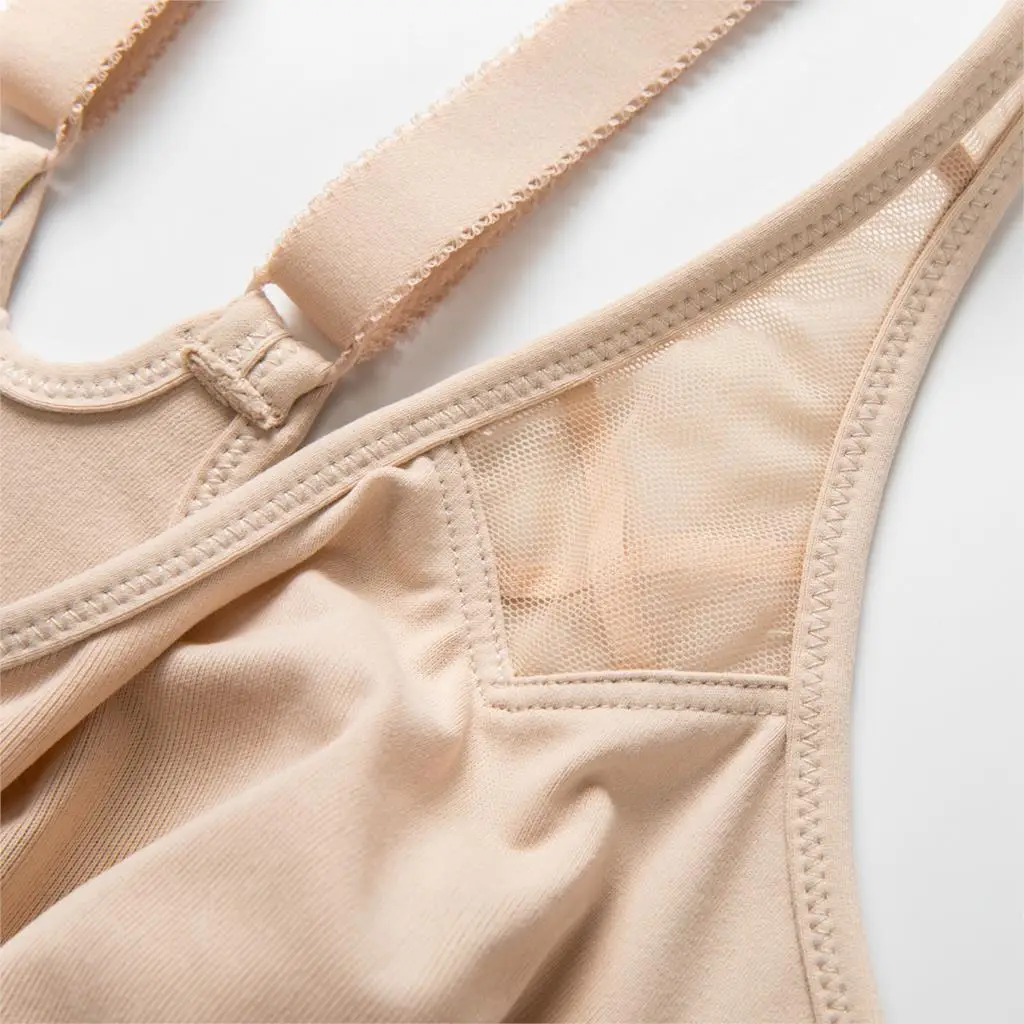 Goede Delimira Vrouwen Nieuwe Volledige Dekking Non Padded Naadloze Beugel Racerback Voorkant Close Beha