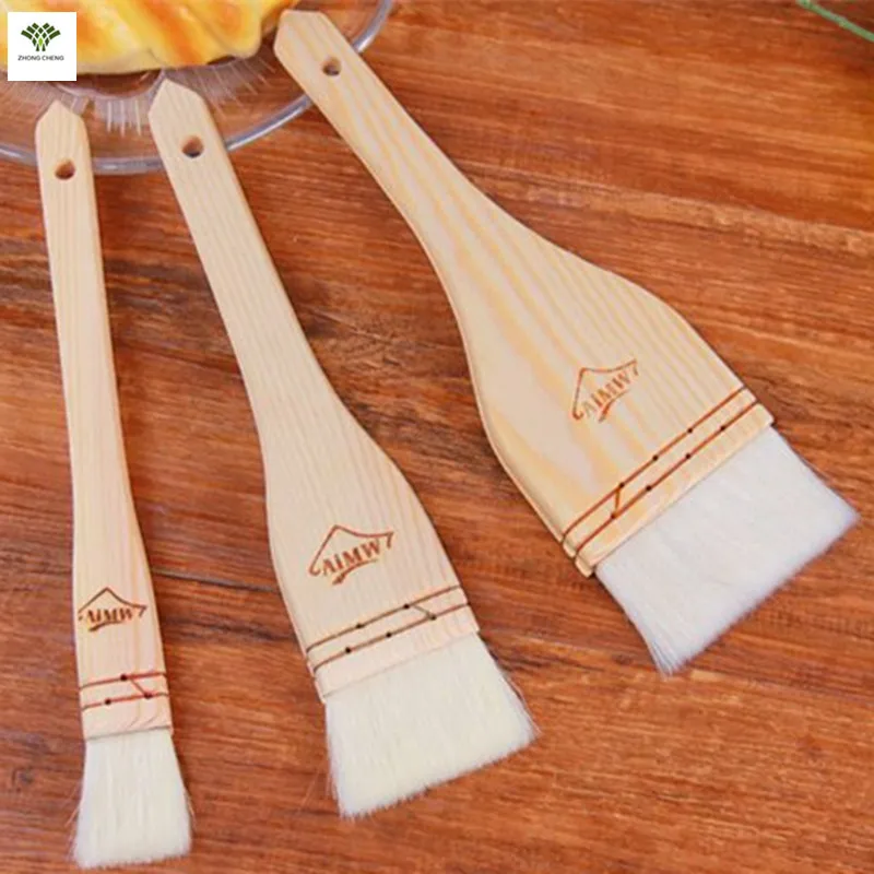 1PCS Wood Wool Brush Baking Bread Cake Brush Pastry Oil Cream BBQ