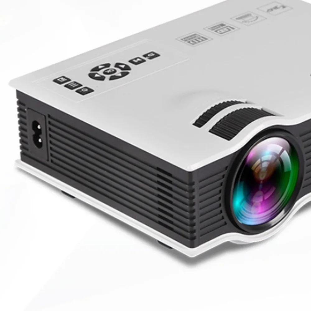 UC40 + جهاز عرض الوسائط المتعددة HD LED مشغل الوسائط الذكية المنزل مسرح سينما مكتب المنزل عارض فيديو لنا المقبس
