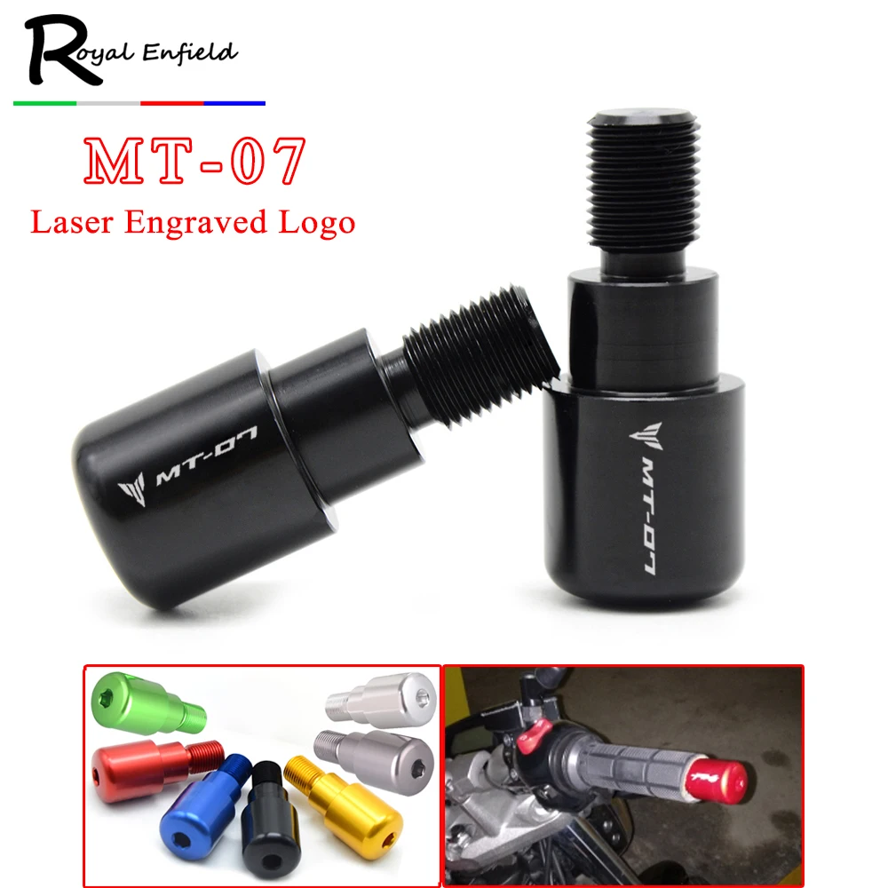 

MT07 For Yamaha MT-07 2014-UP 2015 2016 2017 2018 2019 Motorbike Handler Bar CNC Motorcycle Handlebar Ends Grips Slider MT 07