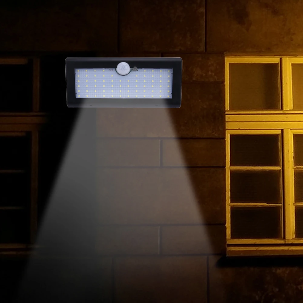

66 LED Outdoor Solar Light Waterproof PIR Motion Sensor Emergency Light Outdoor Garden Street Path Security Wall Solar Lamp
