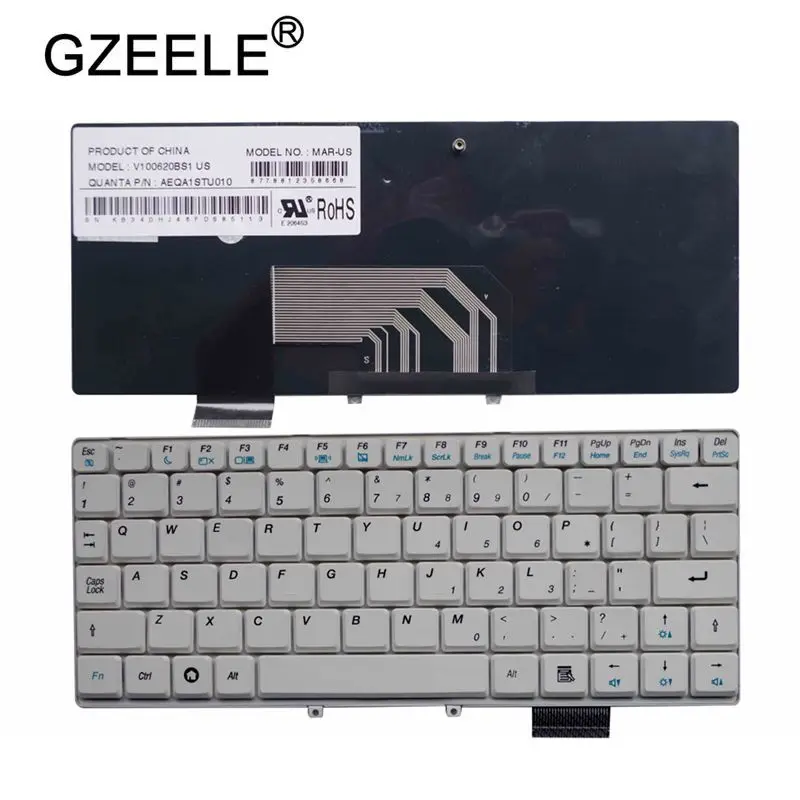 Клавиатура для ноутбука GZEELE новая клавиатура Lenovo S9 S10 S10E M10 3G m10w S9E S20 белая черная
