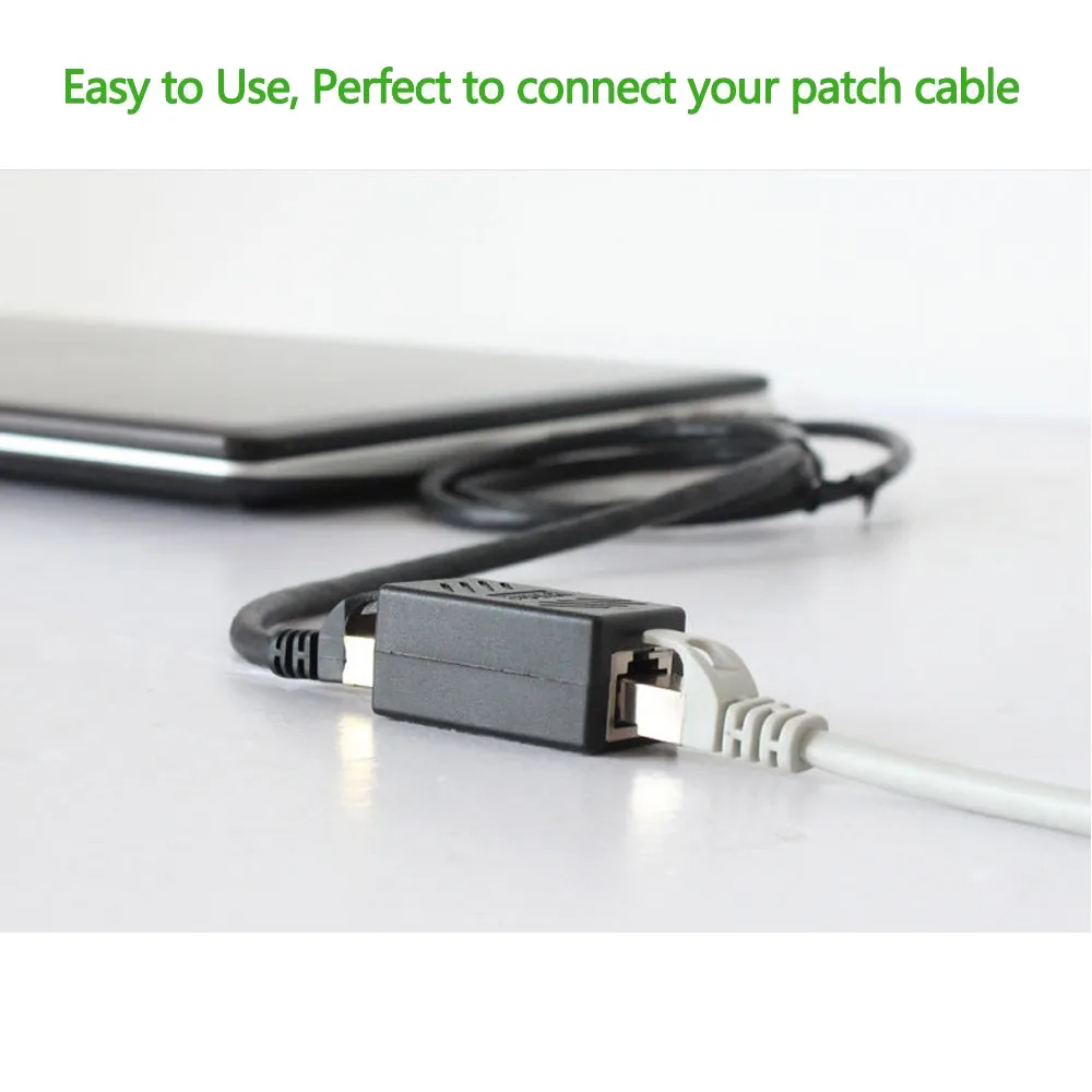 

CARPRIE 2 Pack RJ45 Coupler In-Line Coupler Cat7/Cat6/Cat5e Ethernet Cable Extender Adapter Female to Female Network Cables