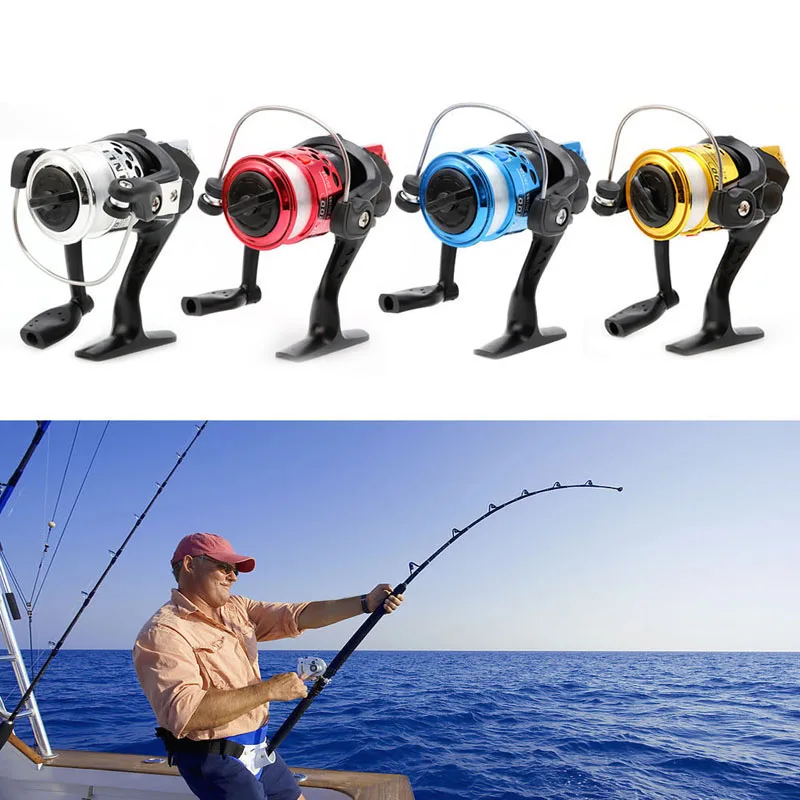 

High Speed G-Ratio 5.2:1 Bait Folding Rocker Spinning Fishing Reels With Line