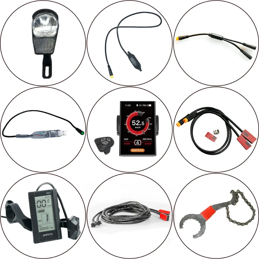 

BAFANG Motor Parts Accessories Gear Shift Sensor Electric Bicycle Hydraulic Brake Sensor USB Programming Cable C965 C18 Display