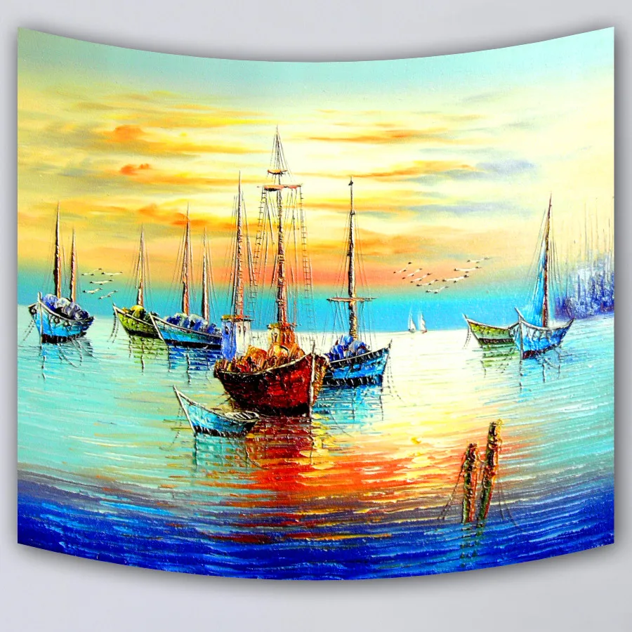 

mmuju wall hanging blanket tapestry beach throw towel Home Decor landscape printed supersoft tapestry Accept customizing design