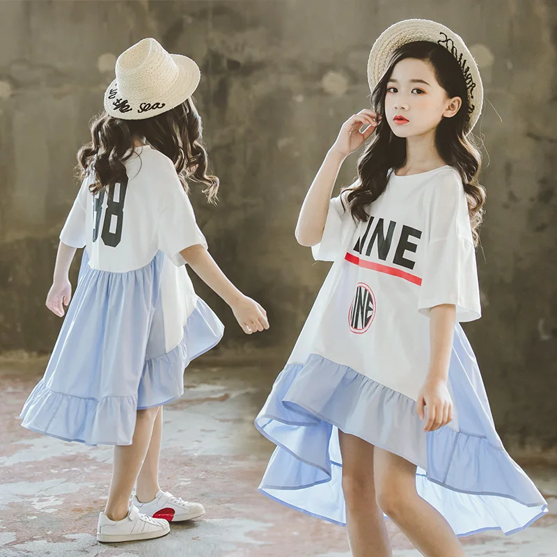 Г. Летнее платье для маленьких девочек праздничные Детские платья для девочек, костюм Повседневное платье принцессы Одежда для маленьких девочек, костюм от 10 до 12 лет