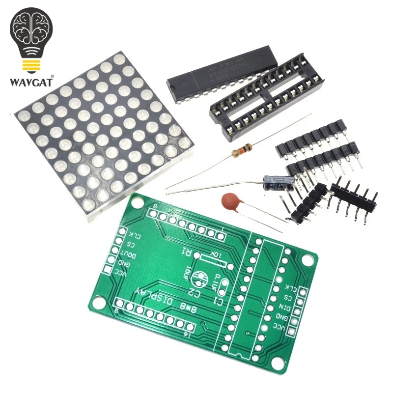 

WAVGAT DIY kit MAX7219 dot matrix module Display module MCU control module Special promotions