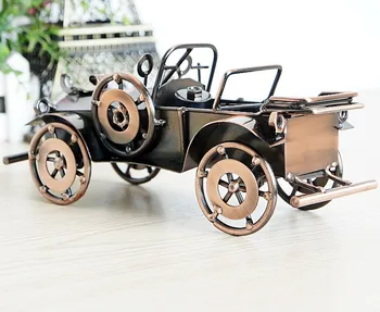 

Q28 Simulation Mini Exquisite Vintage Car Model Home Table Decoration X'MAS Gift