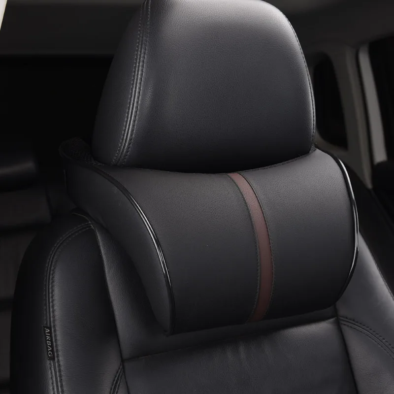 

Four seasons family 5 color optional adjustable memory cotton car headrest