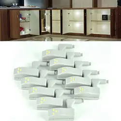 10 шт/лот Универсальный шкаф петля для двери шкафа шкаф система современный белый светодиодный светильник домашний кухонный светильник