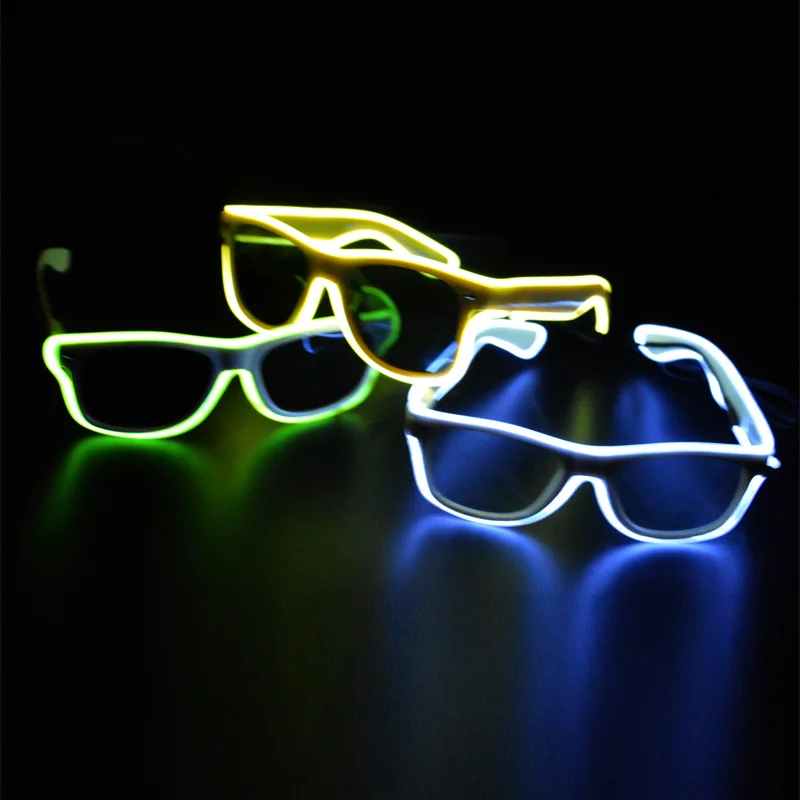 1 stks nieuwe witte el koud licht led zonnebril ray een ... 1 stks nieuwe witte el koud licht led zonnebril ray een ...