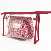 3 шт./компл. стоит купить холст ПВХ косметичка для макияжа, сумка в комплекте