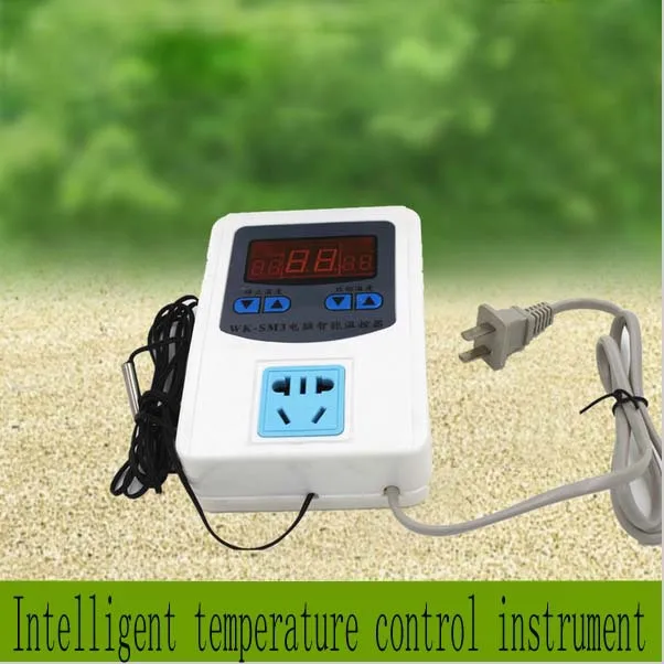 

AC 220V Tri-display areas Micro Intelligent Thermostatic Switch -9~99 Celsius Degrees Digital Thermostat Temperature Controller