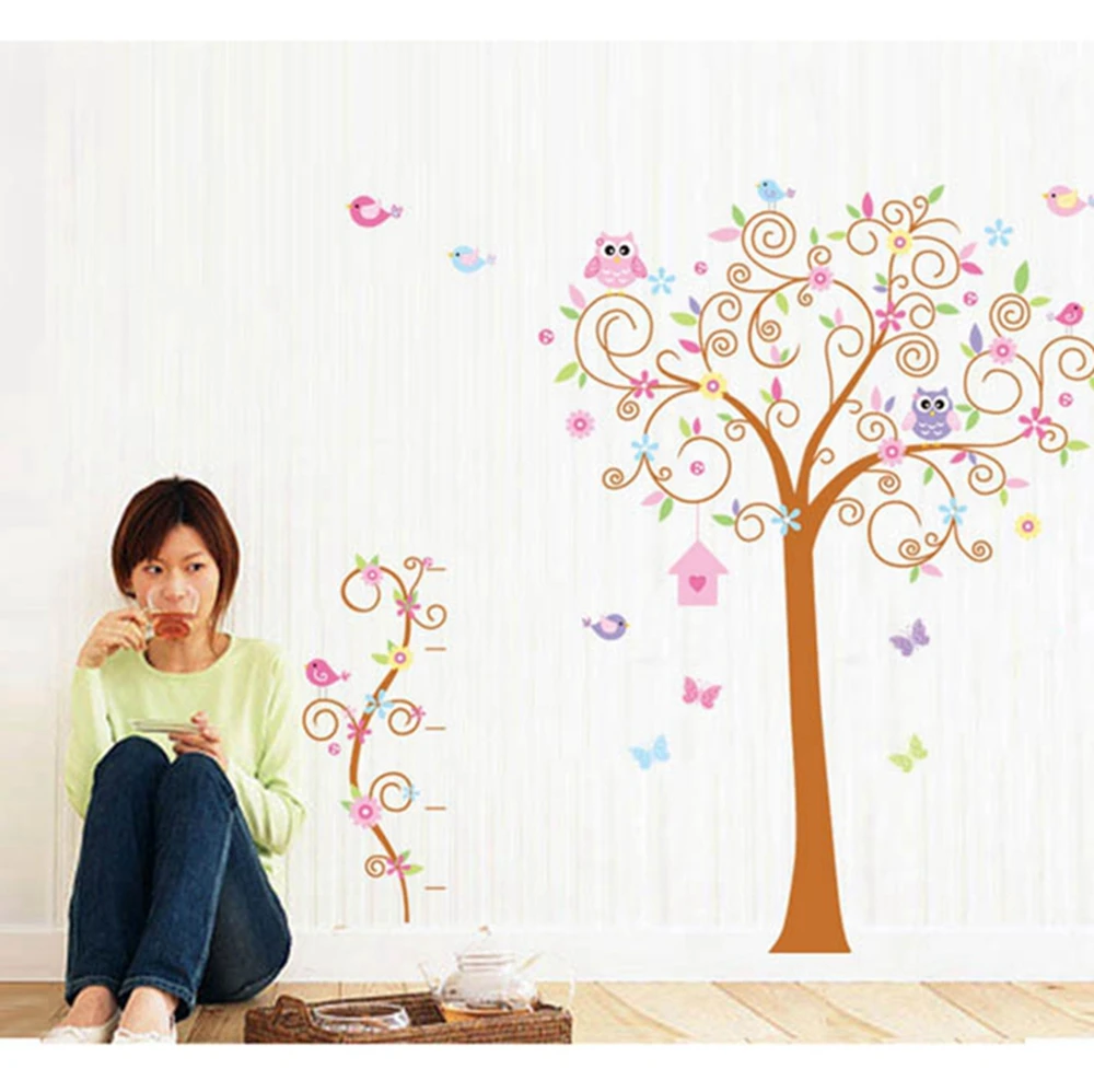 flower tree wall decal colorful hot sells wall decals home decorations
