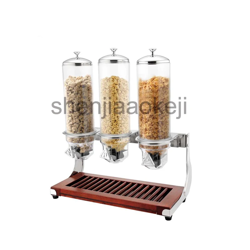 ^Cheap Wooden block oats machine oat nut dried food storage containers miscellaneous grains damp-proof storage bottles 1pc