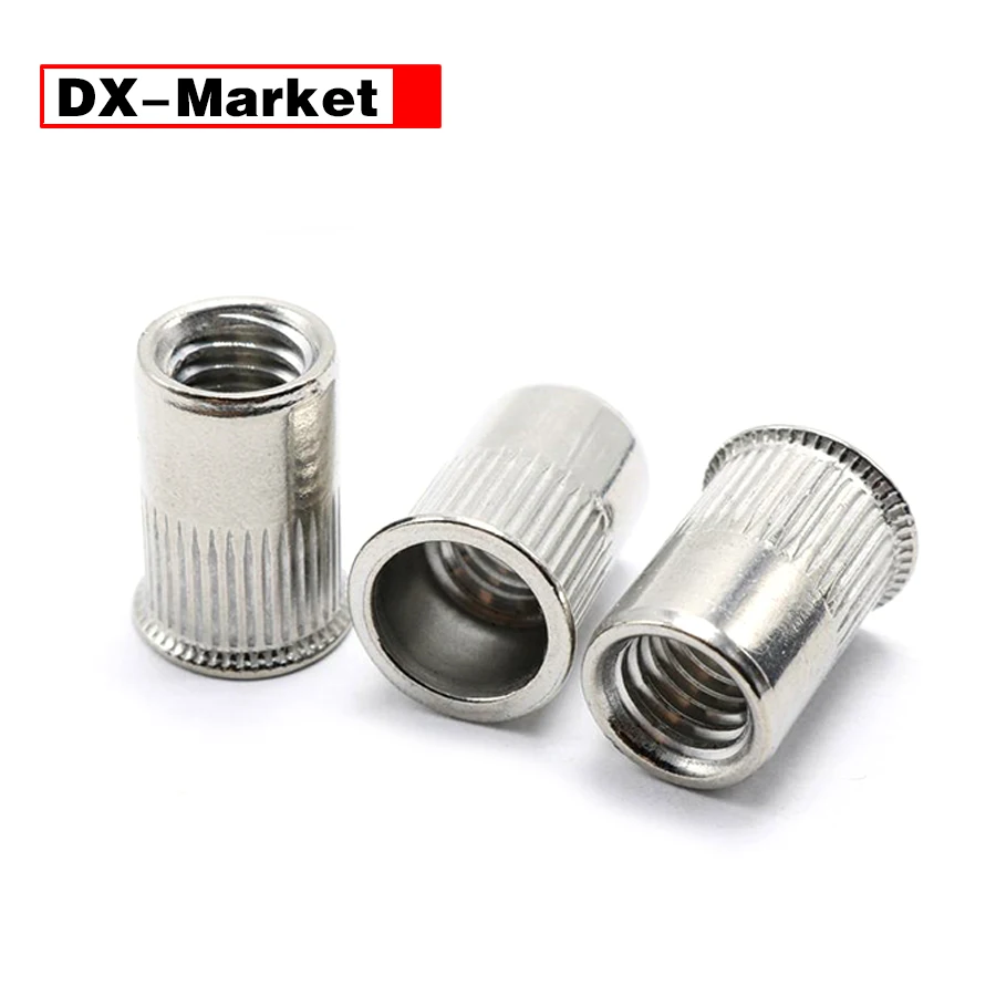 

m3 m4 m5 m6 m8 m10 m12 rivet nut, 304 stainless steel reduce head rivet nut, Threaded Inserts Small head rivet nuts ,K007