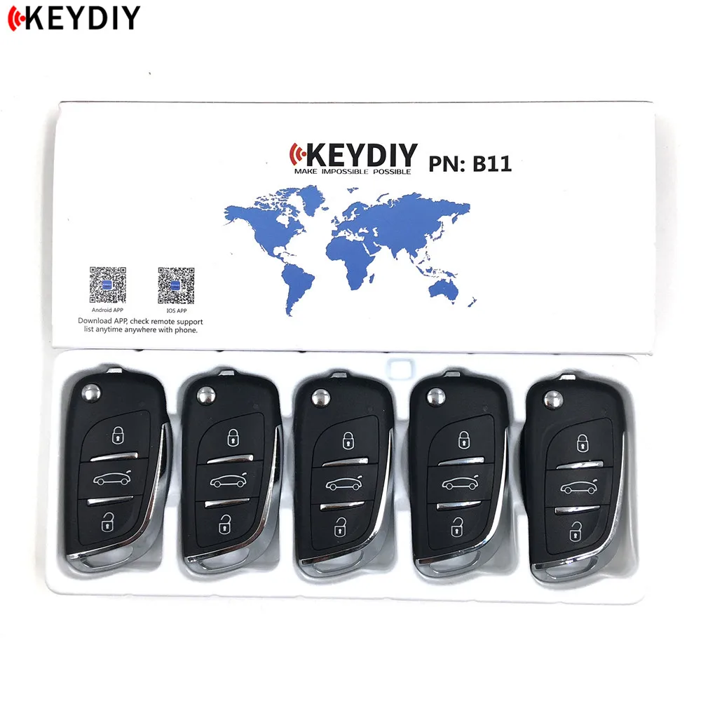 KEYDIY 5 шт./лот, B11 KD900/KD MINI/URG200 Ключевые программист серии B дистанционное управление DS стиль
