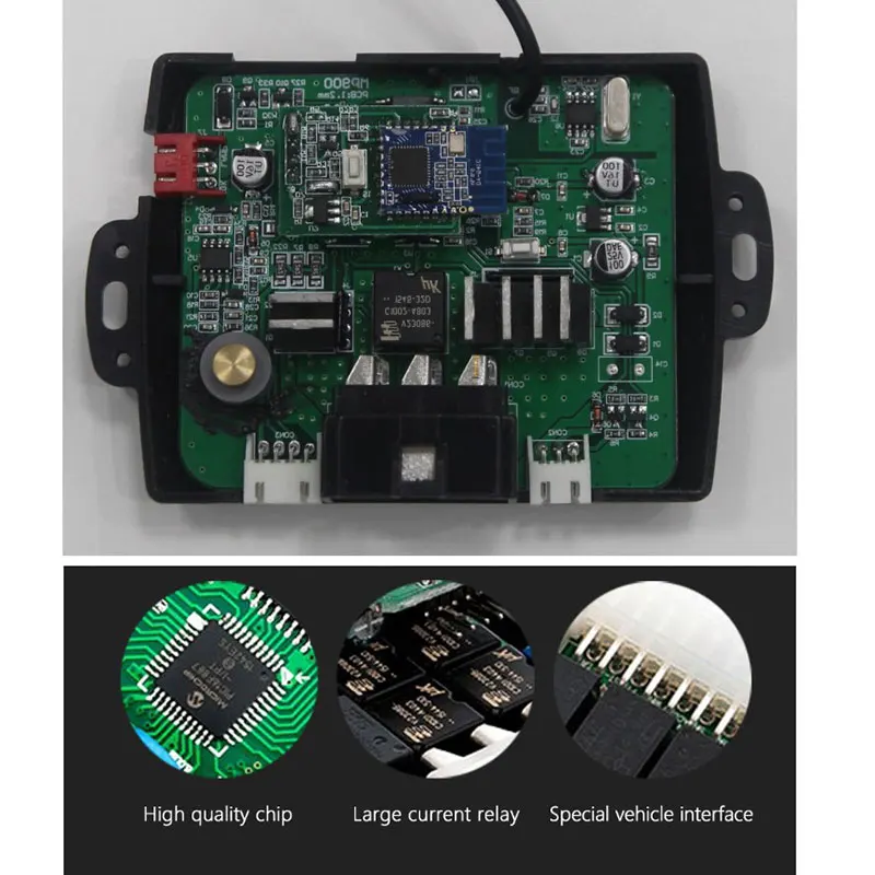 Commande automatique de démarrage à distance pour smartphone,  klaxon/Direction de voiture, sortie de lumière, verrouillage de  l'interrupteur du