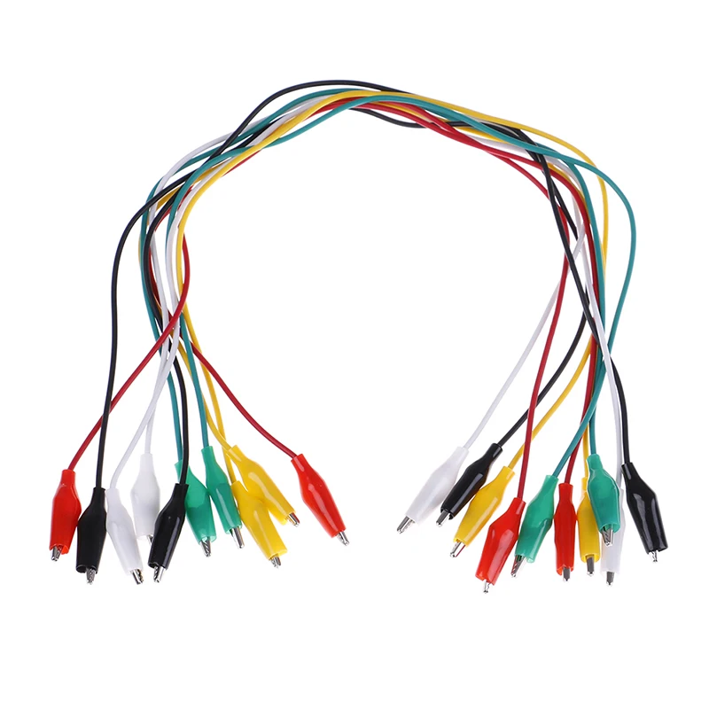

10pcs Alligator Clips Electrical DIY Test Leads Alligator Roach Clip Test Jumper Wire Double-ended Crocodile Clips