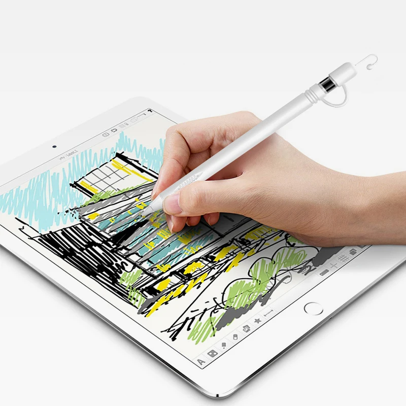 Мягкий силиконовый чехол для Apple Pencil, стилус для Apple, 360, полный защитный чехол, коннектор для iPad Pro Tablet