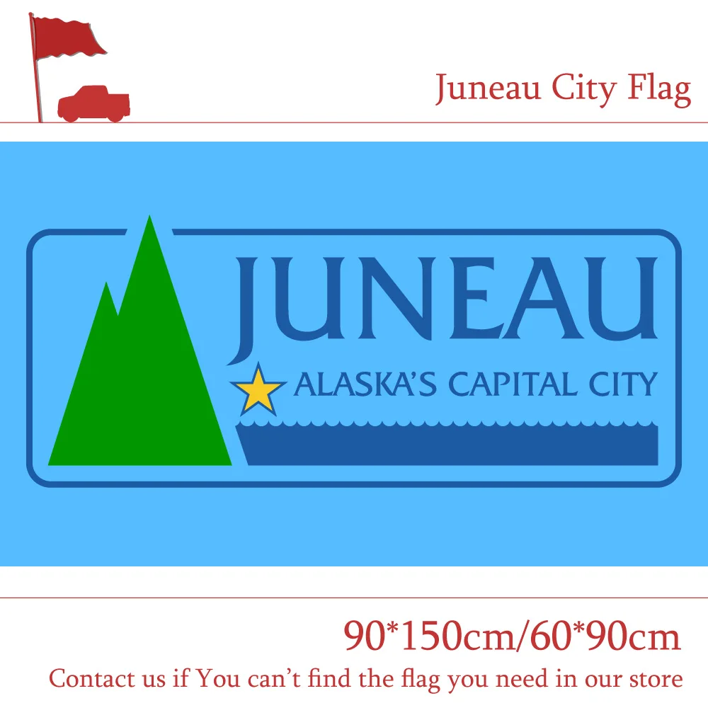 90*150 см 60*90 флаг 3x5 футов на заказ высококачественный полиэфирный Juneau City столицы