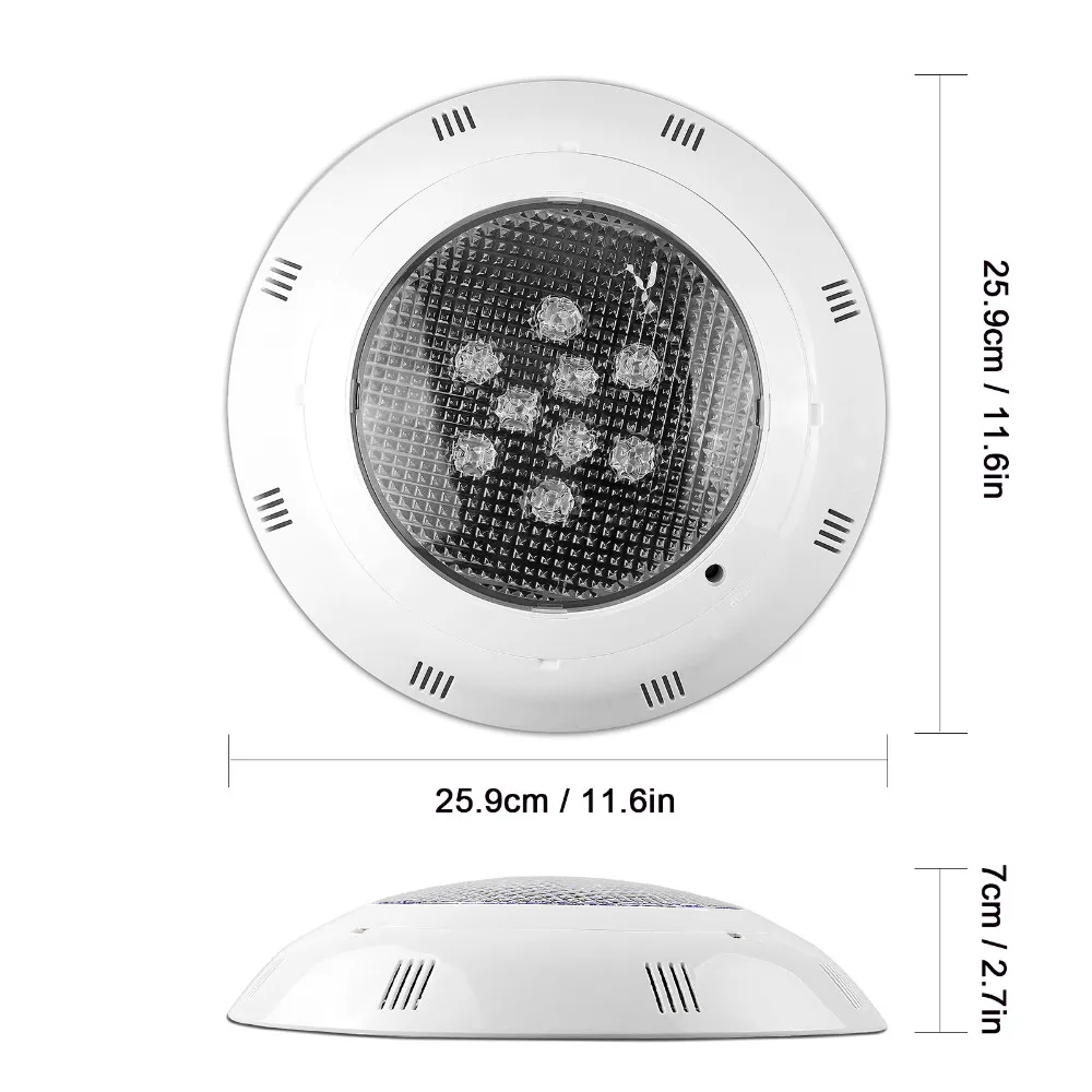 9 Вт RGB бассейн светодиодный подводный источник света прожектор лампа с пультом дистанционного управления AC 12 V
