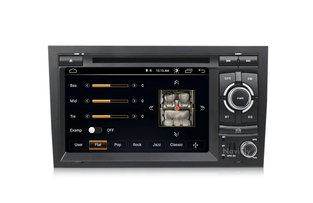 Sale Free shipping!Navifly android8.1 Quad Core Car DVD Player GPS Navi for Audi A4 S4 RS4 2002-2008 with 4g wifi BT RDS FM 14