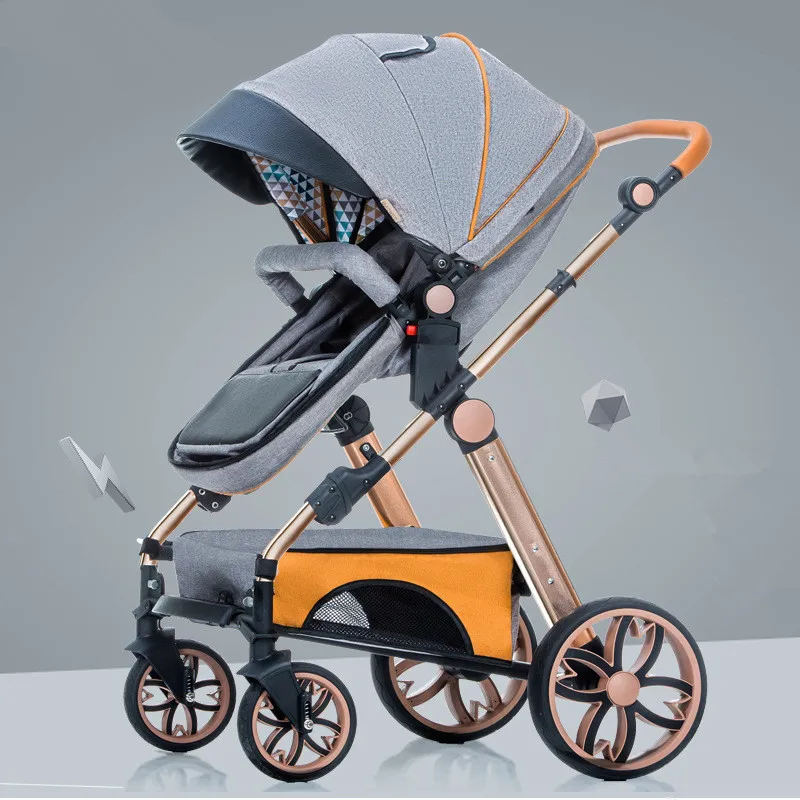 

Multifunctional Adjustable Lightweight Luxury Baby Stroller Foldable Portable Stroller Hot Mom Pink Stroller Travel Pram