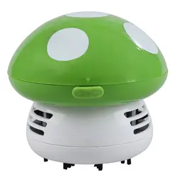Новые Домашние ручной в форме гриба мини пылесос автомобиля Клавиатура ноутбука рабочего пыль Cleaner-зеленый