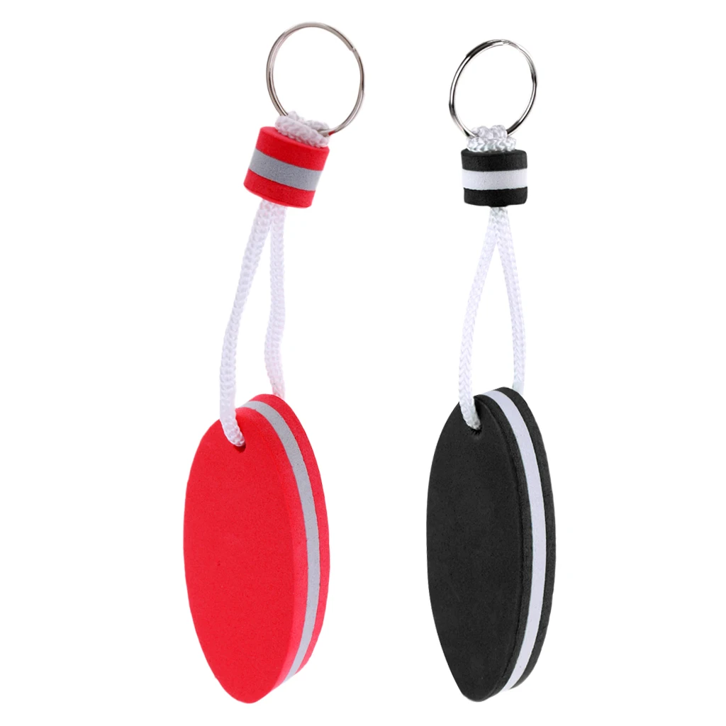 Set of 2pcs Floating EVA Boat Keychain Marine Keyring Float Buoy Boating Fob