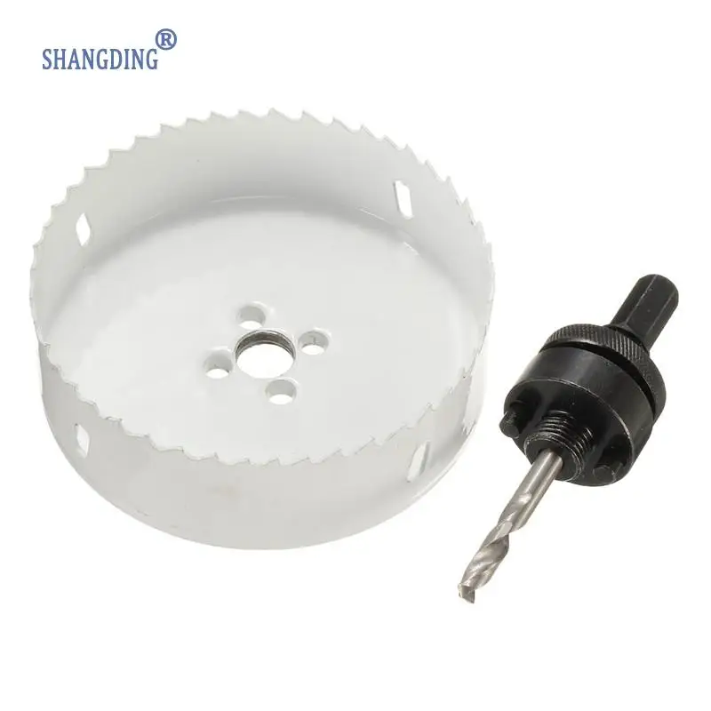 

1PC 114mm Bi-Metal Hole Saw Cutter with Arbor Core Drill Bit Woodworking